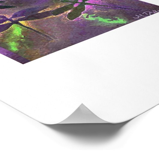 mystieke libellen poster (Hoek)