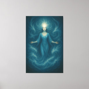 Mystieke Lichtgodin – Ethische Goddelijke Energie  Canvas Afdruk