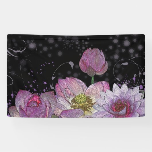 Mystieke lotus 3' x 5' Banner (Horizontaal)