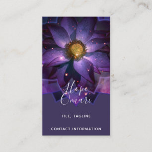 Mystieke Lotus Bloem Mandala New Age Visitekaartje