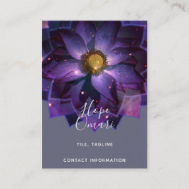 Mystieke Lotus Bloem Mandala | New Age  Visitekaartje
