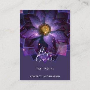 Mystieke Lotus Bloem Mandala New Age Visitekaartje