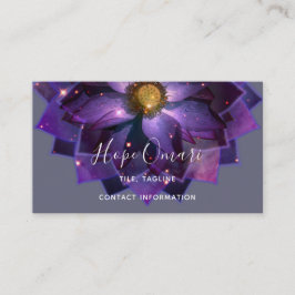 Mystieke Lotus Bloem Mandala | New Age  Visitekaartje