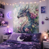 Mystieke Lotus Draak Wandkleed