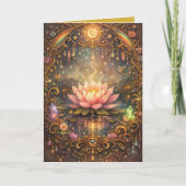 Mystieke Lotus Magische Nacht Kaart (Voorkant)