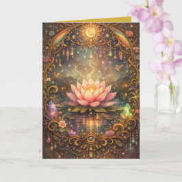 Mystieke Lotus Magische Nacht Kaart