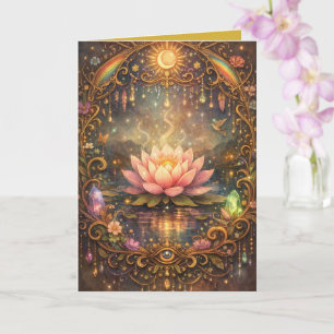Mystieke Lotus Magische Nacht Kaart