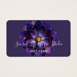 Mystieke Lotusbloem Mandala | New Age Cadeaubon Visitekaartje