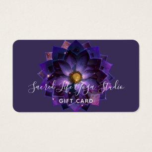Mystieke Lotusbloem Mandala New Age Cadeaubon Visitekaartje