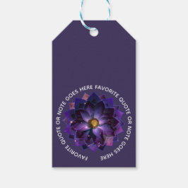 Mystieke Lotusbloem Mandala | New Age Cadeaulabel