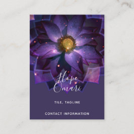 Mystieke Lotusbloem Mandala | New Age Visitekaartje