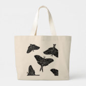 Mystieke Luna Moth Business Grote Tote Bag (Achterkant)