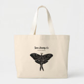 Mystieke Luna Moth Business Grote Tote Bag (Voorkant)