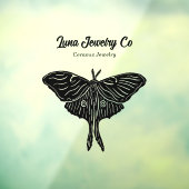 Mystieke Luna Moth Business Raamsticker (Vel 3)