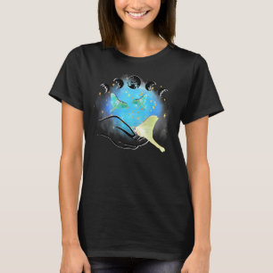 Mystieke Luna Moth Maan Occulte Psychische Goth Ce T-shirt