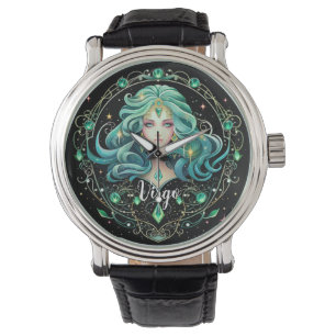 Mystieke Maagd Dierenriem Kunstwerk  Horloge