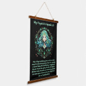 Mystieke Maagd Zodiac Hangend Wandkleed (Gebogen)