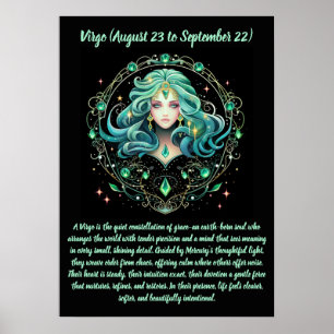 Mystieke Maagd Zodiac Poster