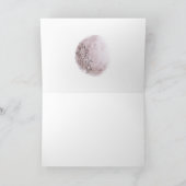 Mystieke Maan Blush Roze Bruiloft Dank u Kaart (Binnen)