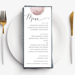 Mystieke maan. Elegant delicaat script bruiloft Menu