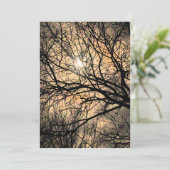 Mystieke maan Halloween uitnodiging (Staand voorkant)