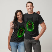 Mystieke Maan, Hemelse Kunst, Hand-Getextureerd T-shirt (Unisex)