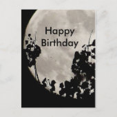 Mystieke maan verjaardag briefkaart (Voorkant)