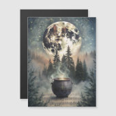 Mystieke maanverlichte boskast - Witchy Magic Art (Voorkant / Achterkant)