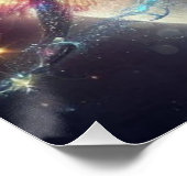 Mystieke, maanverlichte draak perfect poster (Hoek)