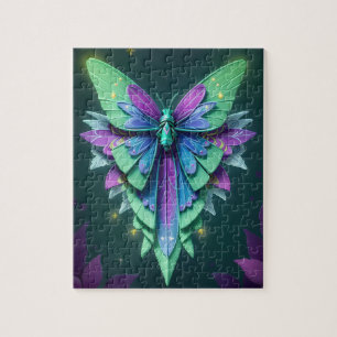 Mystieke maanverlichte fee in een betoverde tuin legpuzzel