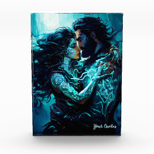 Mystieke Maanverlichte Liefdes Fantasy Romance Fotoblokken