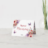 Mystieke Macarons Verjaardag Buffet Label Kaart (Achterkant)