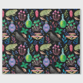 Mystieke Magic en Witchcraft Natuur Elements Cadeaupapier (Vlak)
