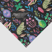 Mystieke Magic en Witchcraft Natuur Elements Tissuepapier (Detail)