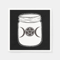 Mystieke Magische Maan Mason Pot Halloween Feest