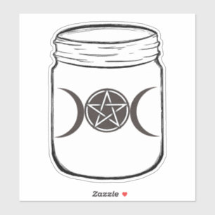 Mystieke Magische Manen Drievoudige Godin Metselwe Sticker