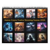 Mystieke Maine Coons: Twaalf verbluffende scènes 2 Kalender (Hoes)