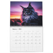 Mystieke Maine Coons: Twaalf verbluffende scènes 2 Kalender (Feb 2026)