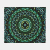 Mystieke Mandala Fleece Deken (Voorkant (Horizontaal))