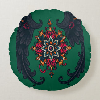 Mystieke Mandala Olifant Kunst Rond Kussen