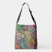 "Mystieke Mandala's: Canvas tas voor serene reizen (Achterkant)