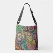 "Mystieke Mandala's: Canvas tas voor serene reizen (Voorkant)