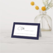 Mystieke Marine Blauwe Gouden Elementen Plaatskaartje (Voorkant)