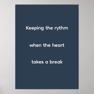Mystieke marine typografie voor perfusietechnicus poster