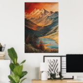 Mystieke Mereflexies Poster (Thuiskantoor)
