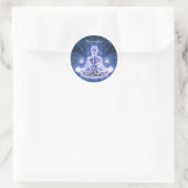 Mystieke Metafysische Meditatie Personaliseren Ronde Sticker (Tas)