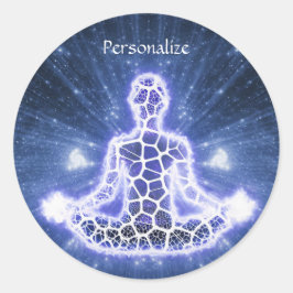 Mystieke Metafysische Meditatie Personaliseren Ronde Sticker