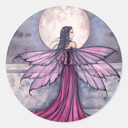 Mystieke Middernacht Fee Stickers (Voorkant)