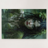 Mystieke moerasgodin in groene wateren Muse Legpuzzel (Horizontaal)