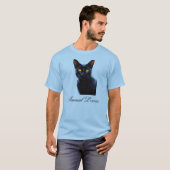 Mystieke Momenten met ons Magical Black Cat Design T-shirt (Voorkant volledig)